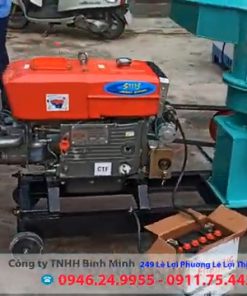 Máy ép cám viên S250 lắp trục đầu nổ không cần điện 3 pha - chi tiết máy 2