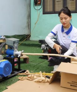 Máy nổ bỏng 1 pha – sản xuất bỏng gạo và bánh ống gạo