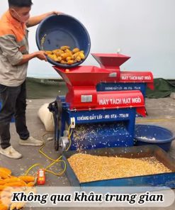 Máy tách hạt ngô không gãy lõi năng suất cao – tách ngô 7 tạ/giờ