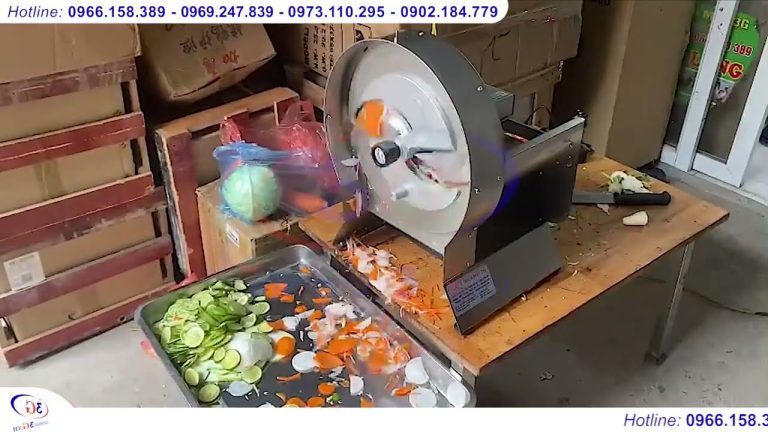 Máy thái rau củ quả tự động và bảng giá cập nhật mới nhất Máy Thái Rau Củ Tự Động Giá Từ 3tr Đồng