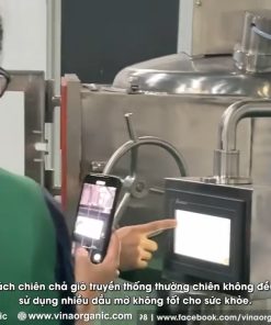 Máy chiên chân không chả giò giòn rụm, không cháy sém