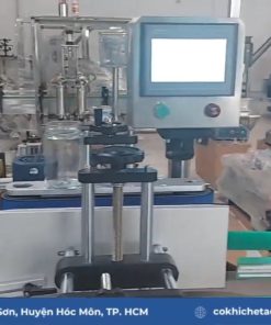 Máy dán nhãn chai tròn tự động – cấu tạo khung inox và vật liệu hợp kim bền bỉ - chi tiết máy 2