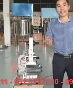 Máy dán nhãn – cấu tạo inox không gỉ và bộ điều khiển Knopf Malayton - chi tiết máy 2