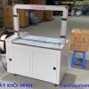Máy đóng đai thùng tự động KMS-101A tự động đóng siết dây đai nhựa thùng carton giá rẻ
