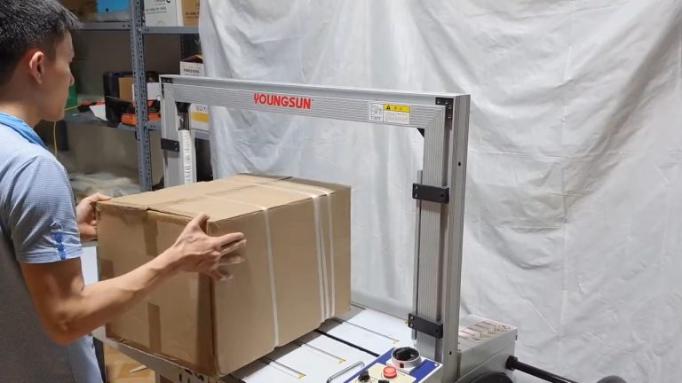 Máy đóng đai thùng tự động KMSA150_ có 3 chế độ vận hành, thao tác cực dễ dàng và linh hoạt (5)