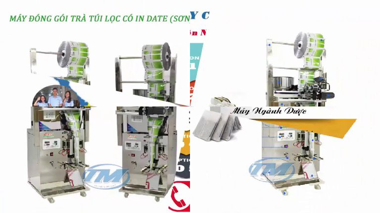 Máy đóng gói trà túi lọc có in date 3