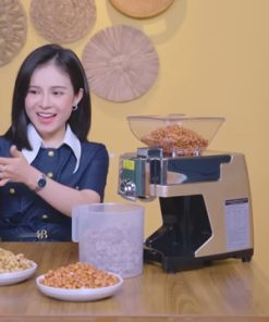 Máy ép dầu lạc HAKAWA ED43 ép kiệt bã, dầu nguyên chất cho gia đình
