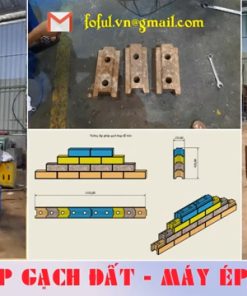 Máy ép gạch lego - Gạch xây không vữa - Gạch đất