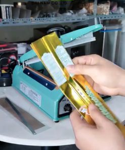 Máy hàn miệng túi dập tay thủ công có độ rộng mép 8mm