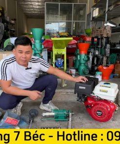 Máy nổ bỏng gạo – ngô mini 7 béc thế hệ mới chạy XĂNG - chi tiết máy 2