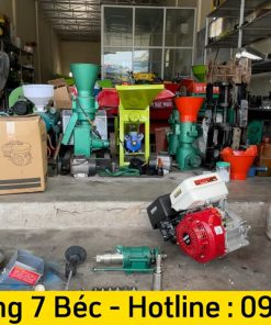 Máy nổ bỏng gạo - ngô mini 7 béc thế hệ mới chạy XĂNG