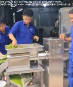 Máy vắt nước cốt lá dong, lá dứa, gừng, nghệ