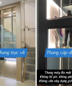 Nên mua thang máy gia đình dùng công nghệ cáp dẹt không