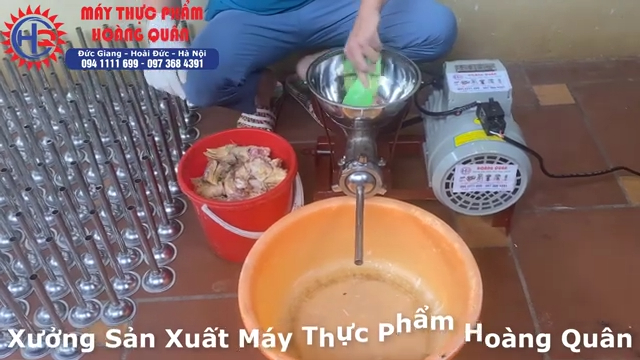PHỄU NHỒI MÁY ĐÙN THỊT ĐÙN XƯƠNG LÀM LẠP XƯỞNG, DỒI SỤN, KHOAI LANG KÉN (3)