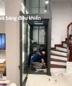 QUÁ TRÌNH LẮP ĐẶT THANG MÁY GIA ĐÌNH KHÔNG HỐ PIT - KHÔNG PHÒNG MÁY TRONG 12 NGÀY