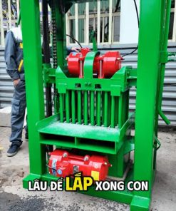 Quá trình lắp đặt máy đóng gạch 10 viên - 2 lỗ