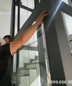 QUY TRÌNH LẮP ĐẶT KÍNH CƯỜNG LỰC THANG MÁY - chi tiết máy 3