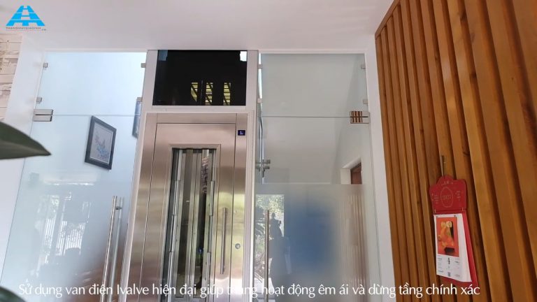 Thang máy thủy lực gia đình Review thang máy gia đình thủy lực tiết kiệm diện tích (1)