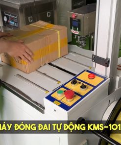 So sánh máy đóng đai thùng tự động KMS-101A và bán tự động Chali JN 740  Mua máy nào tốt hơn
