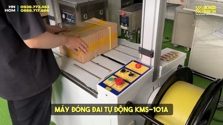 So sánh máy đóng đai thùng tự động KMS-101A và bán tự động Chali JN 740 _ Mua máy nào tốt hơn_