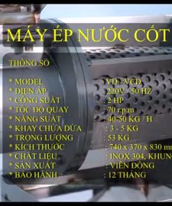 Máy ép nước cốt dừa điện 2HP