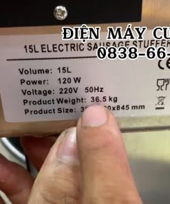4 Máy đùn nhồi làm xúc xích, lạp xưởng, lòng dồi - chi tiết máy 2
