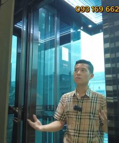 Mẫu thang máy kính ngoài trời đẹp và hiện đại