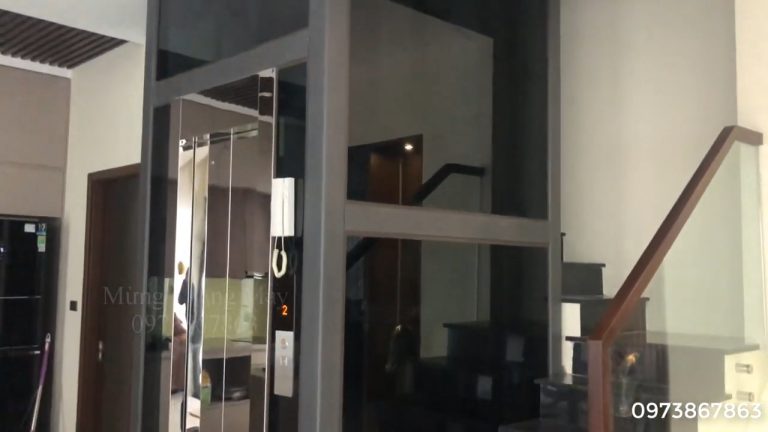 Thang máy gia đình vách kính Thang máy gia đình 350kg _ thang máy kính gia đình _ thang máy kính đẹp 2023 sang trọng