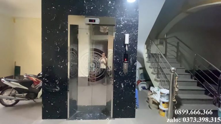 Mẫu thang máy gia đình 6 tầng tại Chùa Láng Thang máy gia đình 450kg kết hợp chung cư mini và home stay