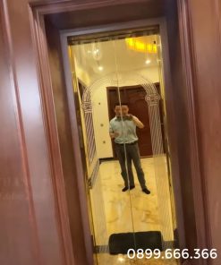 Thang máy gia đình 450kg sang trọng trong căn biệt thự tân cổ điển