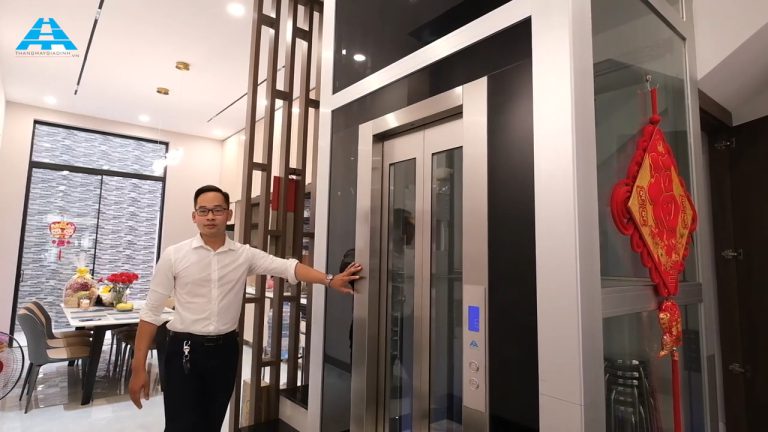Thang máy gia đình chị Thủy tại Dương Thủy Lãng Thang máy gia đình Huy Hoàng nhập khẩu chất lượng và thẩm mỹ (1)