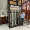 Thang Máy Gia Đình 350kg Khung Thép Kính Trắng Trong