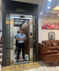 Thang máy khung thép bọc kính 450kg - chi tiết máy 12