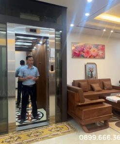 Thang máy khung thép bọc kính 450kg - chi tiết máy 10