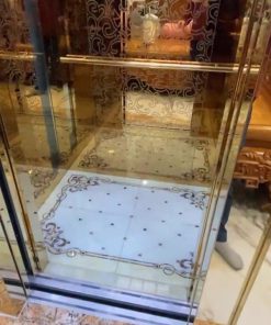 Thang máy kính 450 kg giữa lòng thang bộ cho nhà 65 m² tại Hà Nội - chi tiết máy 8