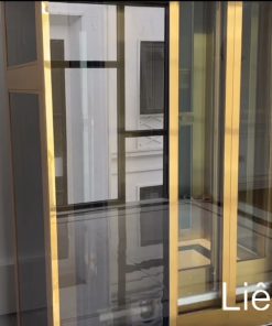 Trải Nghiệm Thang Máy Gia Đình 450kg Khung Thép Vách Kính Sang Trọng