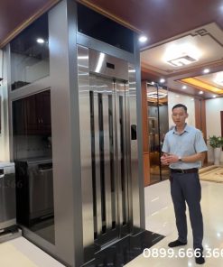 Xu hướng thang máy gia đình kính 350kg đẹp