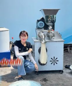 Máy Đùn Mì 2 Nòng Inox M50 – Làm Mì, Phở, Bún Khô 50Kg/H