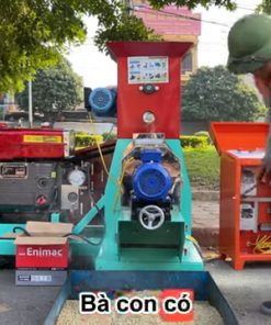 Máy Ép Cám Viên Nổi 80K Đầu Nổ 24HP Điện 220V