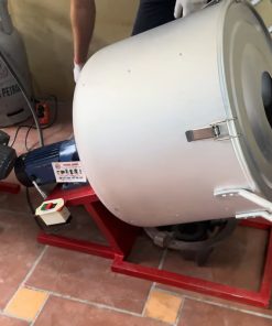 Máy rang lạc rang đậu phộng dạng rang đảo sử dụng thực tế - chi tiết máy 2