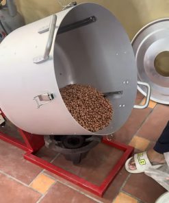 Máy rang lạc rang đậu phộng dạng rang đảo sử dụng thực tế