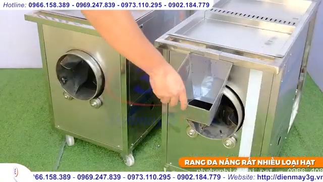Máy rang lạc GL15 dùng điện 6 – 8kg/mẻ cho cơ sở rang lạc và ngũ cốc quy mô nhỏ
