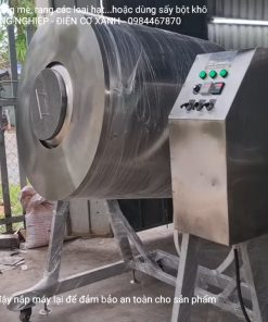 Máy rang đậu nành rang gạo rang các loại hạt công nghiệp năng suất cao