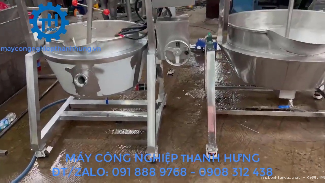 Chảo Xào Nhân Công Nghiệp Cánh Khuấy Lệch Tâm Và Cánh Khuấy Đồng Tâm