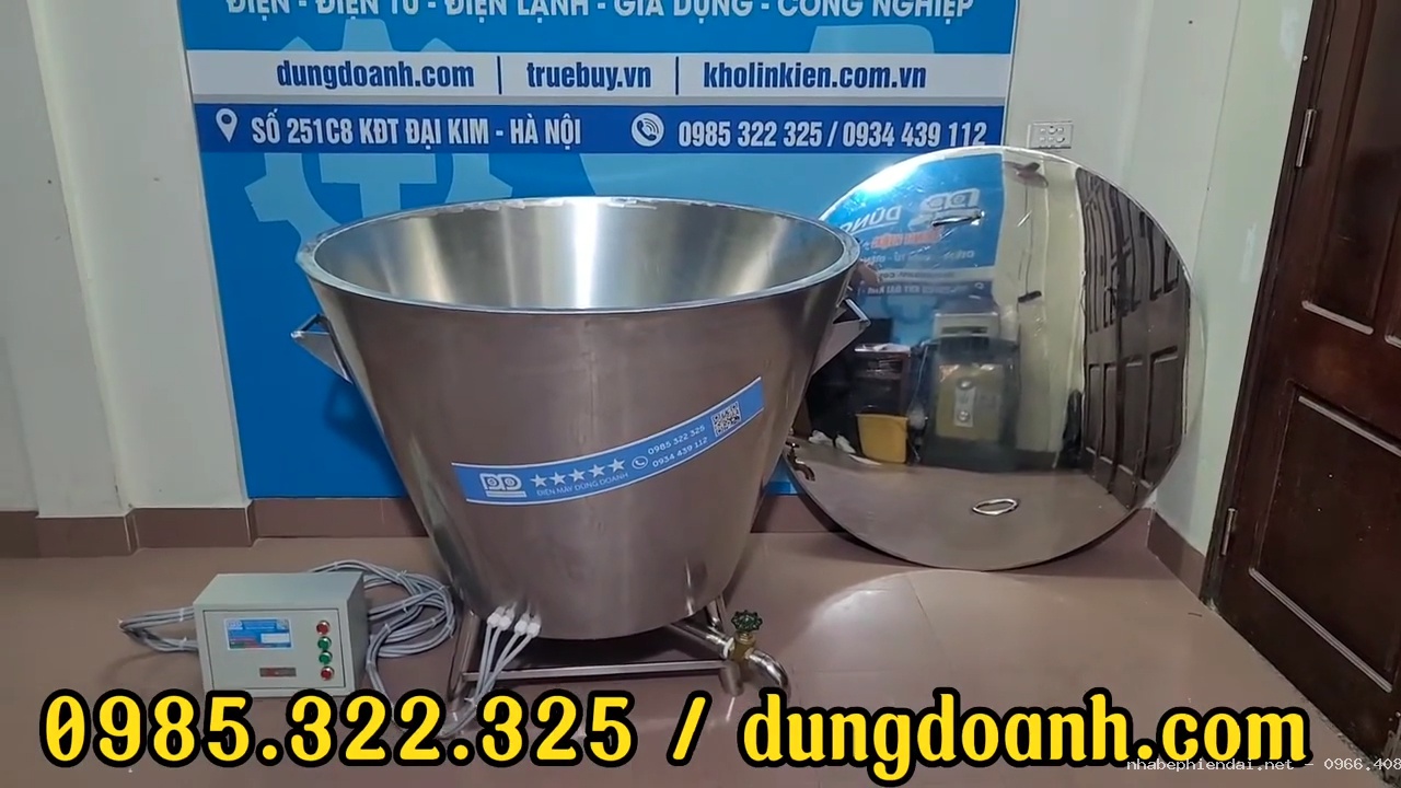 Chảo Chiên Điện Công Nghiệp Siêu To Khổng Lồ 520L