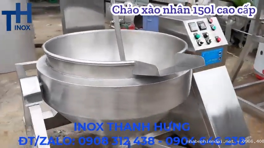 Chảo Xào Nhân 150 Lít Điện – Chảo Xào Nhân Công Nghiệp 150L