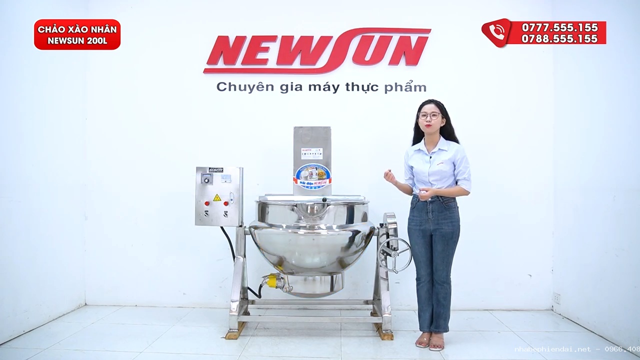 Quy trình gia công chảo xào nhân 200L