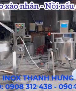 Bộ Đôi Máy Nấu Thực Phẩm: Chảo Xào Sên Nhân Và Nồi Nấu Cánh Khuấy Lật Nghiêng