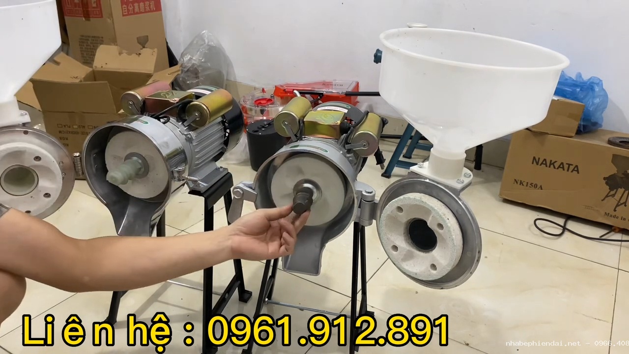 Máy xay bột gạo nước mini gia đình mẫu mới