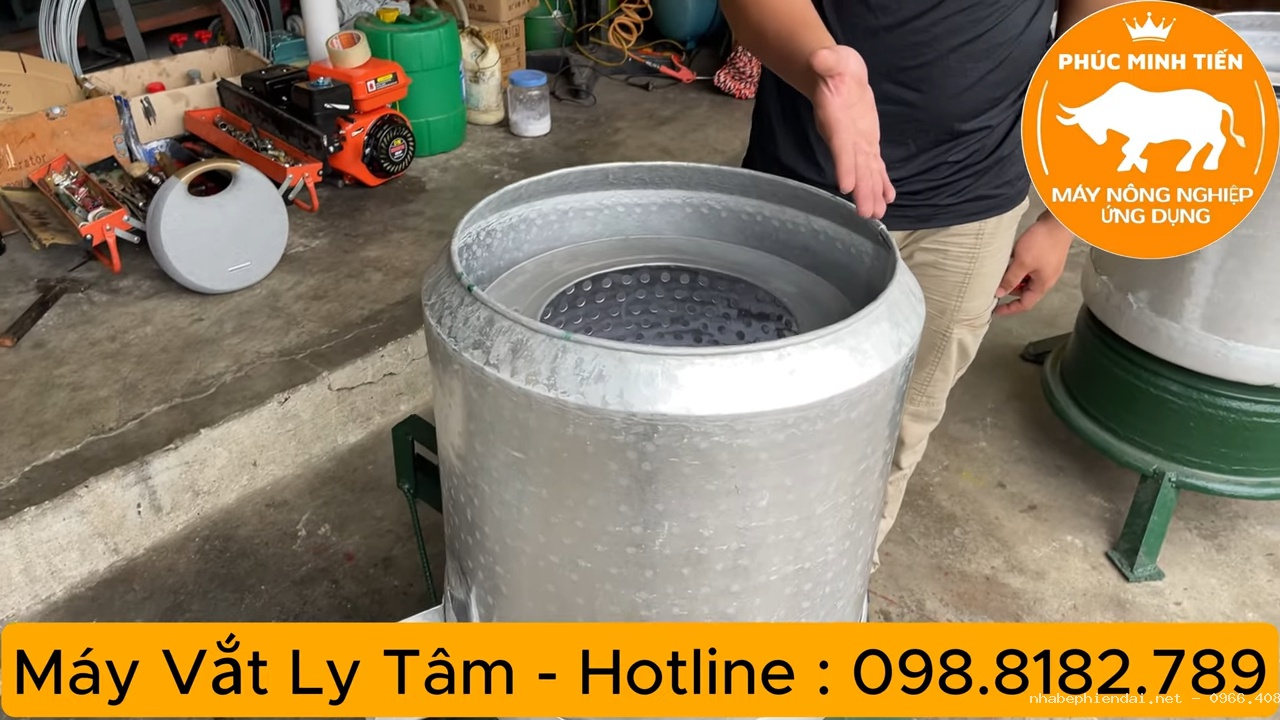 Máy vắt ly tâm vắt nghệ và vắt đậu phụ